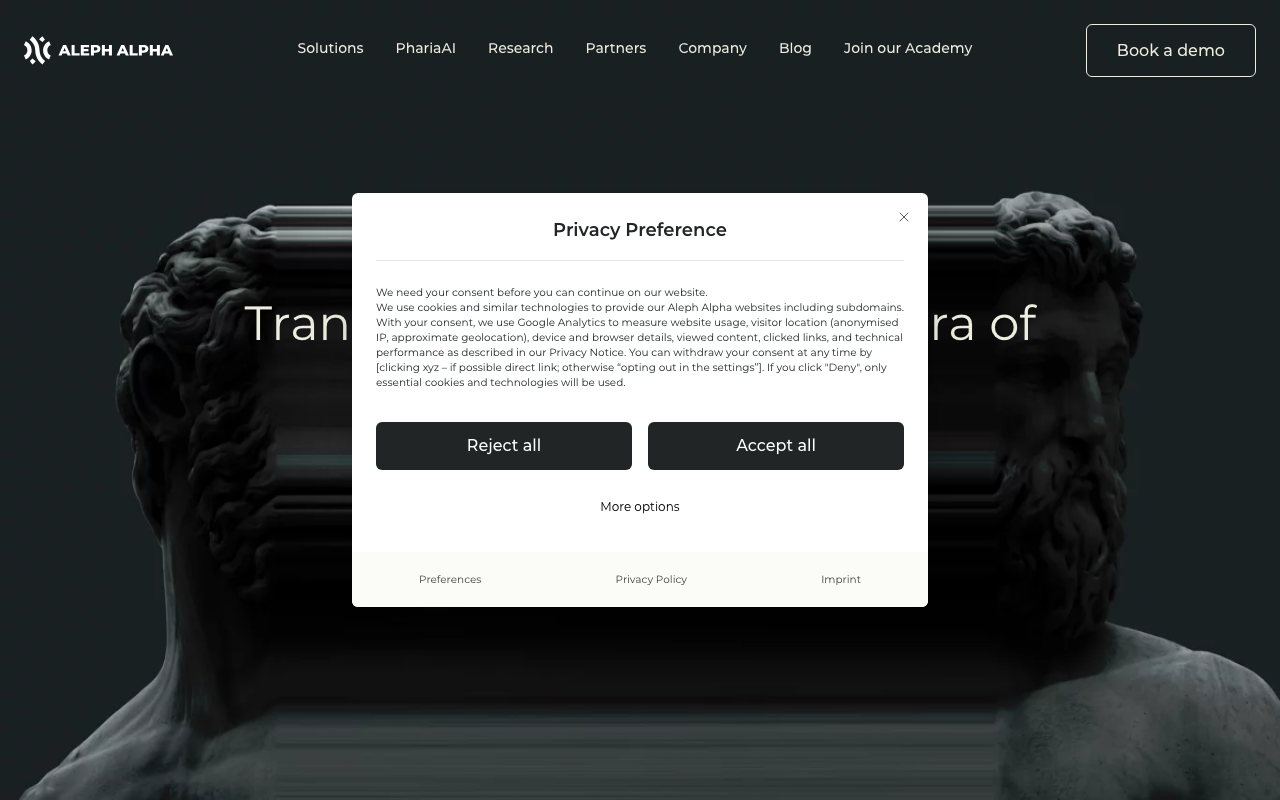 Aleph Alpha screenshot