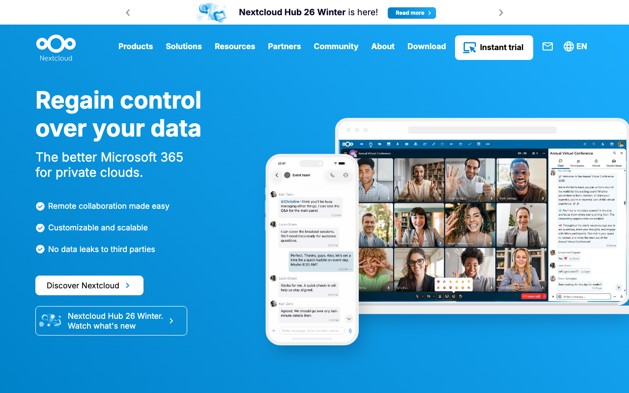 Nextcloud screenshot