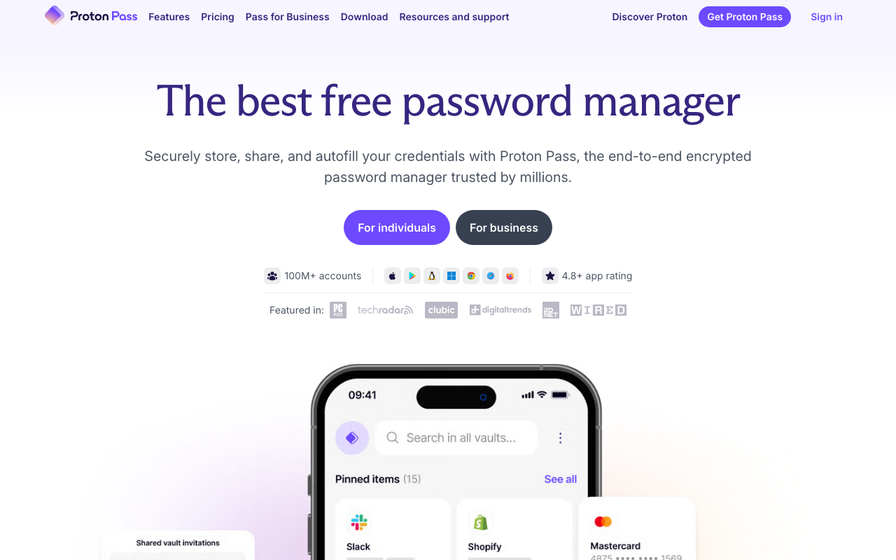 Proton Pass screenshot