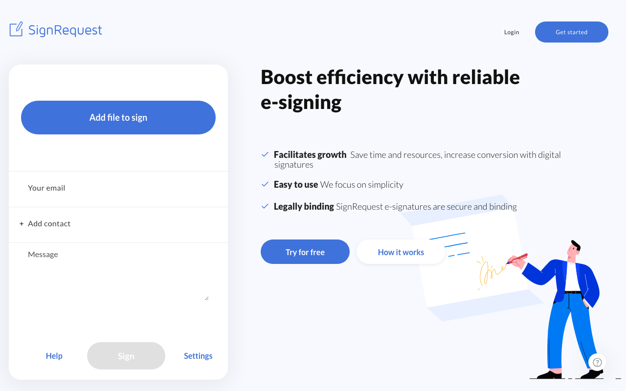 SignRequest screenshot