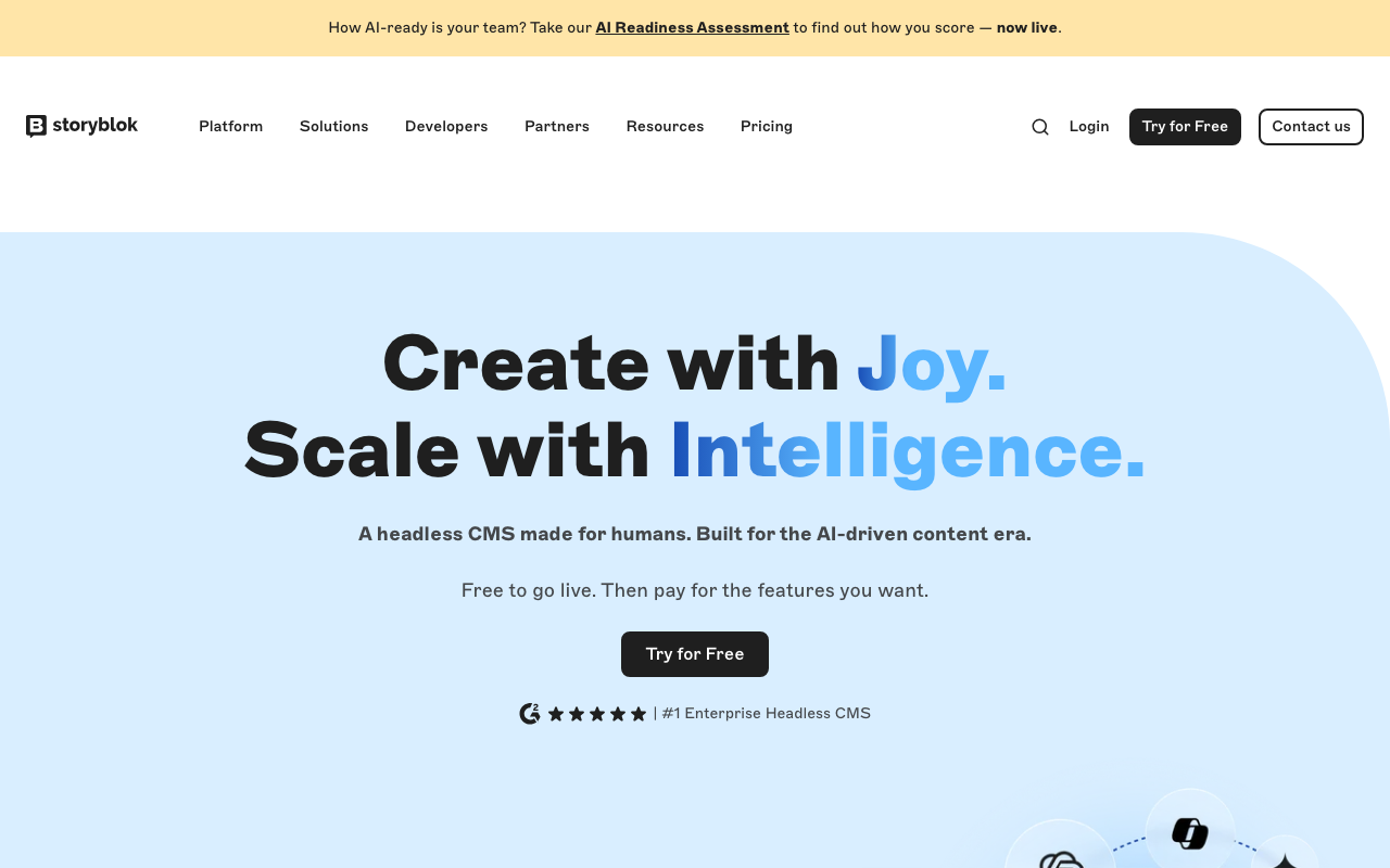 Storyblok screenshot